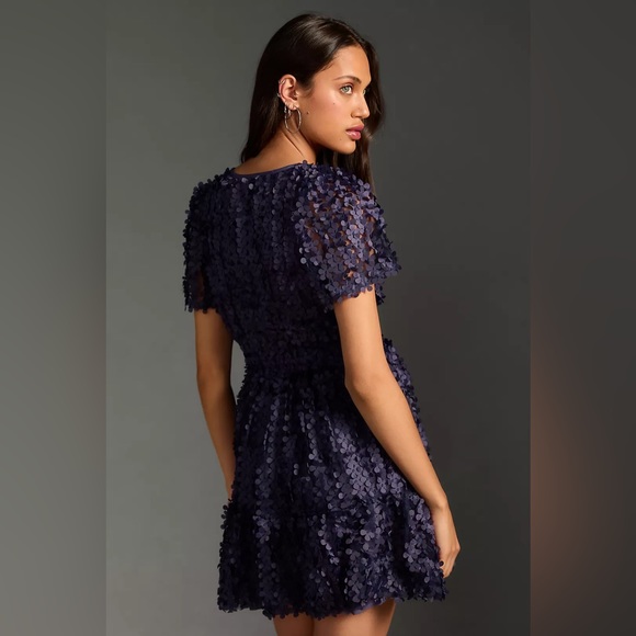 NWT The Somerset Mini Dress: Floral Appliqué Edition Plus line 3x - Picture 2 of 5